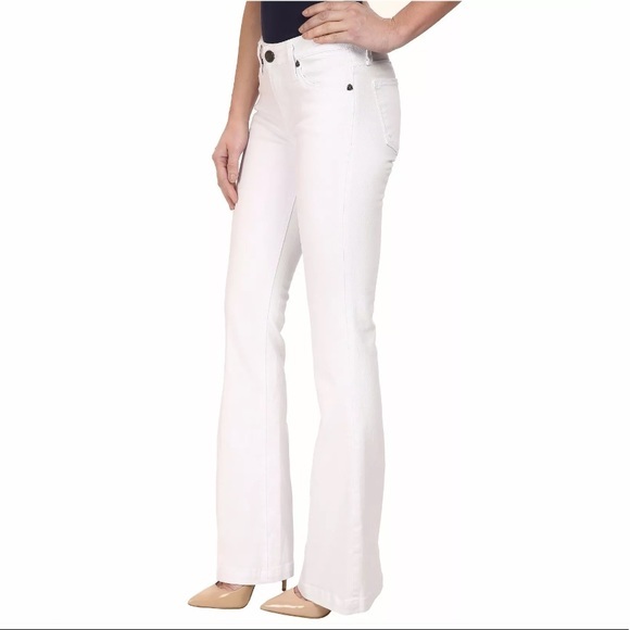 🆕KUT from the Kloth Chrissy Flare WhiteLower Rise - Picture 2 of 4